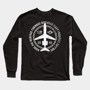 Vintage C-9B Skytrain II Aircraft Naval Fleet Logistics Support Aircraft Tribute Long Sleeve T-Shirt